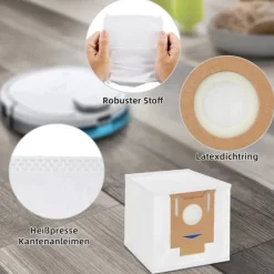 Støvsugerposer 8-pak Ecovacs DEEBOT OZMO T8/T8 AIVI/T8 MAX/N8 Pro/N8 Pro Plus, Yeedi Vac/Yeedi Vac MAX New