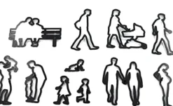 Udstikkere>Sukkerpasta-udstikkere FAMILY SILHOUET RODZINA forme