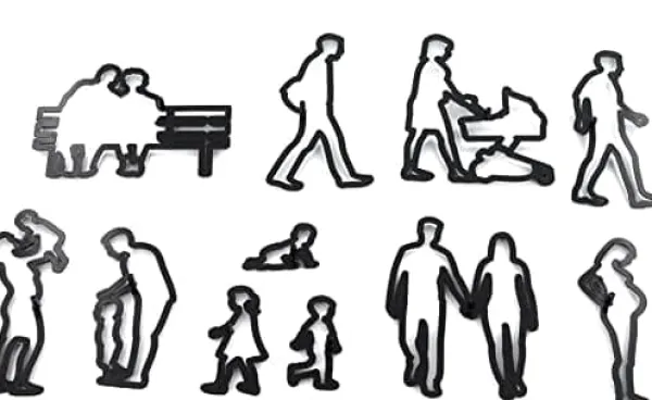 Udstikkere>Sukkerpasta-udstikkere FAMILY SILHOUET RODZINA forme