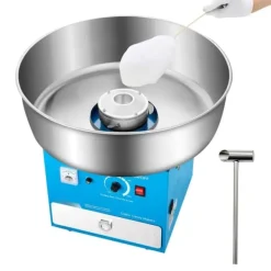 Maskiner Til Candyfloss>Sukkersnorsmaskine, Kommerciel Candyflossmaskine, 1000W, Ideel til Fester, Blå Farve