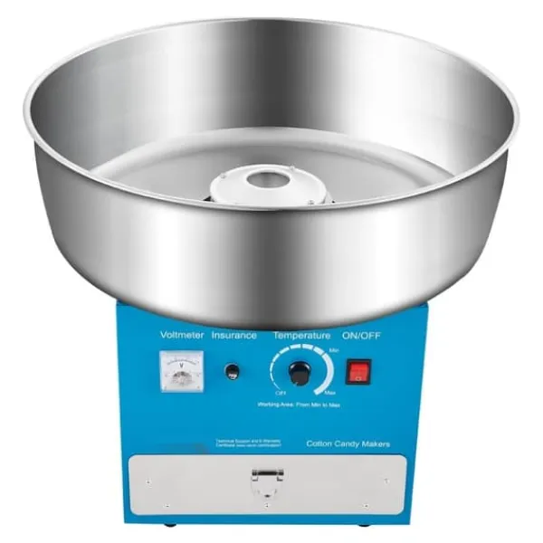 Maskiner Til Candyfloss>Sukkersnorsmaskine, Kommerciel Candyflossmaskine, 1000W, Ideel til Fester, Blå Farve