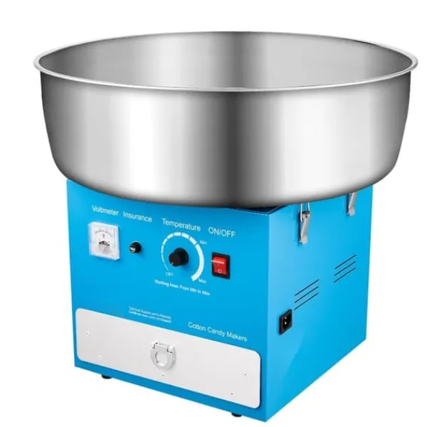 Maskiner Til Candyfloss>Sukkersnorsmaskine, Kommerciel Candyflossmaskine, 1000W, Ideel til Fester, Blå Farve