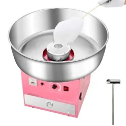 Maskiner Til Candyfloss>Sukkersnorsmaskine, Kommerciel Candyflossmaskine 1000W, Til Fest, Pink Farve