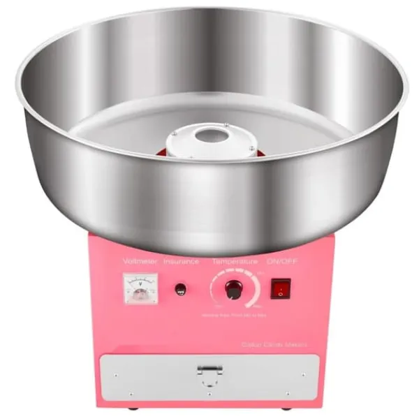 Maskiner Til Candyfloss>Sukkersnorsmaskine, Kommerciel Candyflossmaskine 1000W, Til Fest, Pink Farve