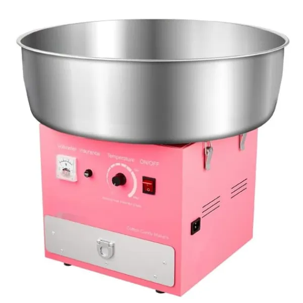 Maskiner Til Candyfloss>Sukkersnorsmaskine, Kommerciel Candyflossmaskine 1000W, Til Fest, Pink Farve