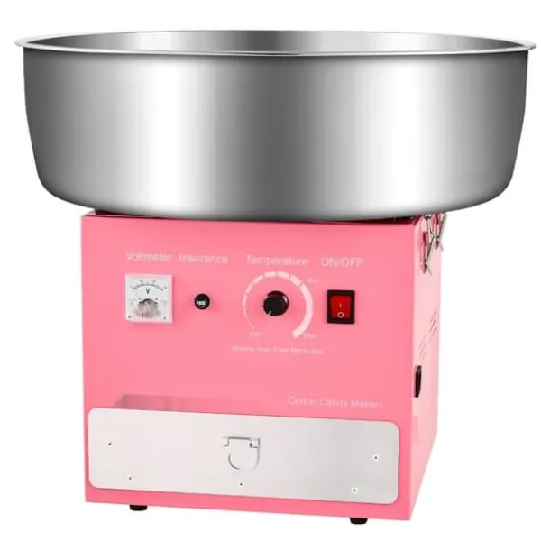 Maskiner Til Candyfloss>Sukkersnorsmaskine, Kommerciel Candyflossmaskine 1000W, Til Fest, Pink Farve