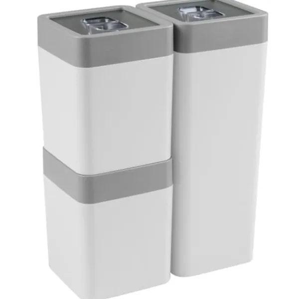 Sunware Sigma Home Opbevaringsbeholdere 0,6L+1,4L 3 stk. Hvid Online