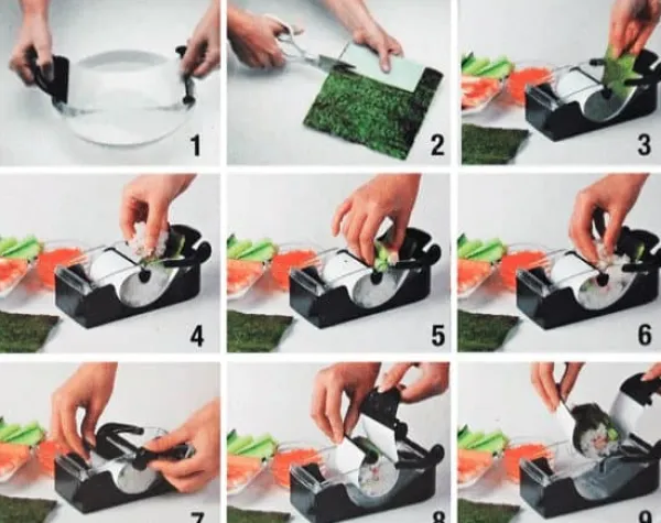 Sushimåtter>Sushi Set med Sushi recept