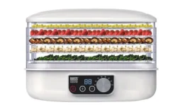 Dehydratorer>Svampe-, frugt- og grøntsagstørretumbler 250 W, med justerbare bakker