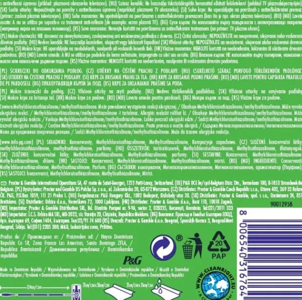 Procter & Gamble Swiffer Dry + Wet Kit - Sæt: 1 moppe, 8 tørre vådservietter og 3 vådservietter. Online