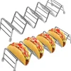 Taco-stativ i rustfrit stål til 4/5 tacos, taco-stativ, tortilla-stativ til bløde og hårde tacos i food truck-stil, egnet til grill og ovn - Tåler op | CDON Online