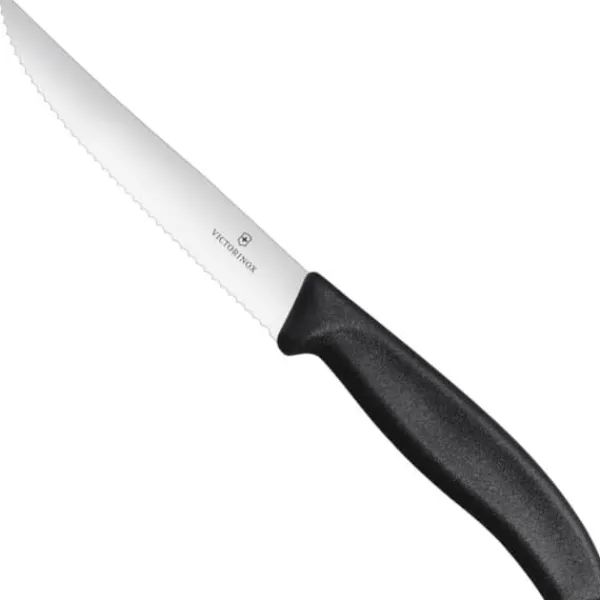 Takket pizzabøfkniv, længde 120 mm - sæt med 2 stk. Online