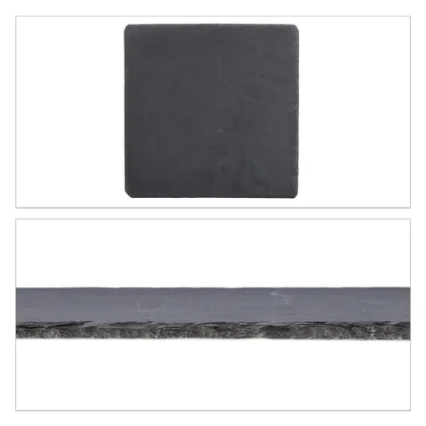 Serveringsfad & Skåle>Tallerkensæt, 25x25 cm, Grå