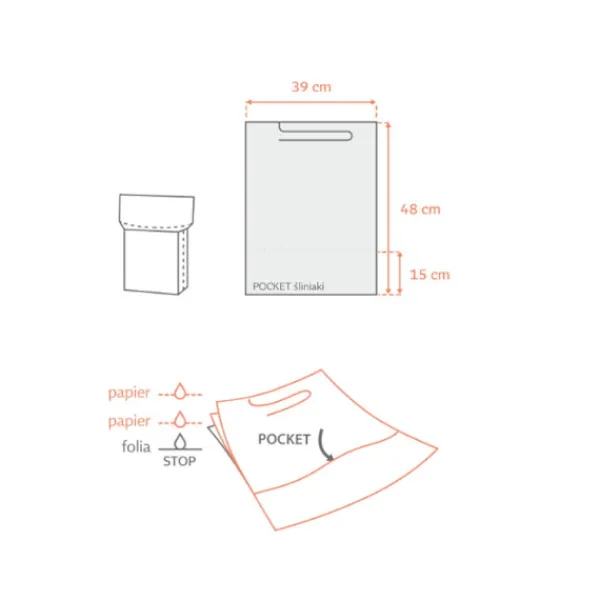 Forklæder>Tandlægesmæk med lomme 39 cm x 48 cm gul folieforet 54 g DentixPro 50 stk.