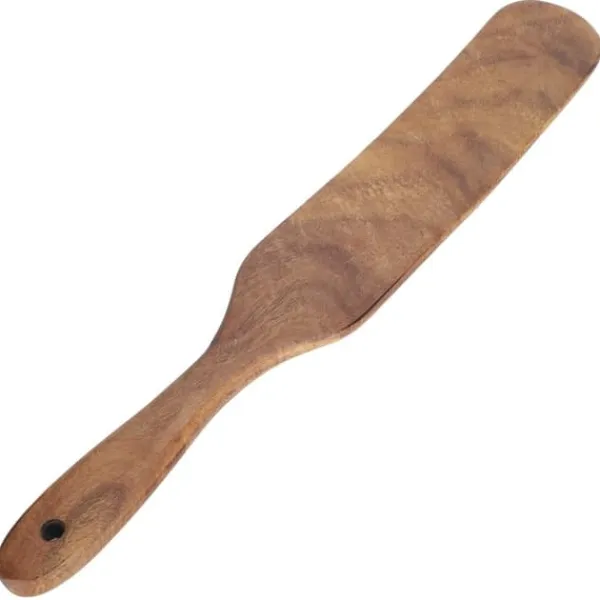 Stegepaletter>Teaktræsspade Husholdnings Træ Stegeskovl Køkkenredskaber 33,5x5 cm
