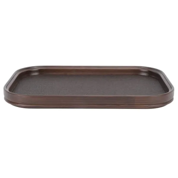 Tebakke Bambus træ serveringsbakke Stor plads japansk minimalistisk vintage serveringsbræt til te Dessert Mad Middag Rektangulær