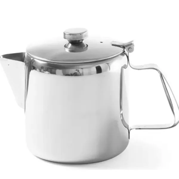 Tekande med låg i rustfrit stål til kaffe og te 0,9L - Hendi 453308 Hot
