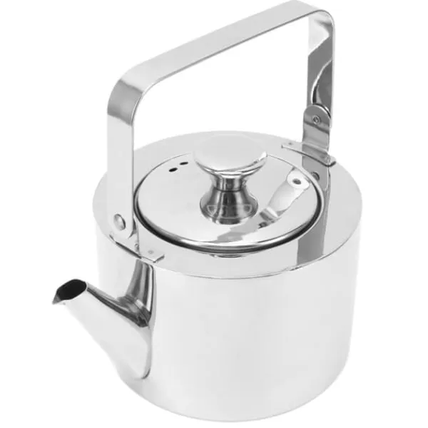 Te-kedel med si, fløjtende tekande i rustfrit stål, ergonomisk håndtag, 1,3L