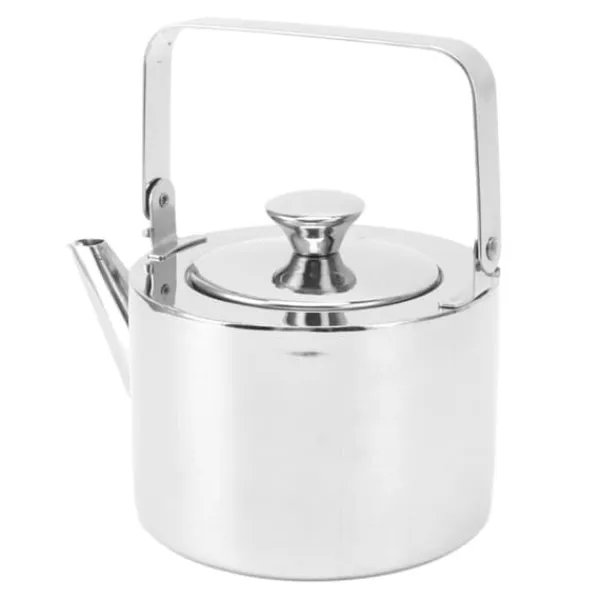 Te-kedel med si, fløjtende tekande i rustfrit stål, ergonomisk håndtag, 1,3L