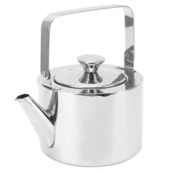 Te-kedel med si, fløjtende tekande i rustfrit stål, ergonomisk håndtag, 1,3L