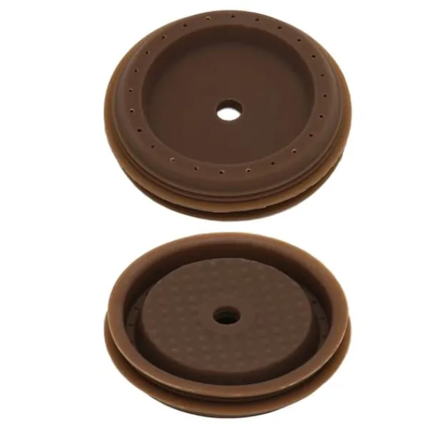 Återanvändbart lock för kaffekapsel Livsmedelsklassad kiselgel Miljöfjädrande lock med borstsked för Vertuoline Pro Coffee Pod