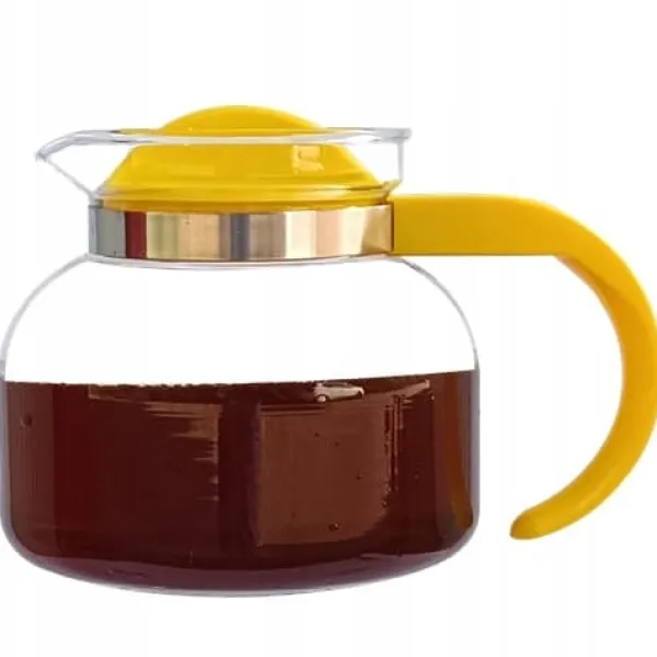 Kaffe- & Tekander>TERMISIL GLASKANDE 1,3L TIL KAFFE, TE, URTER, KAYA, VARMEbestandig, POLSK