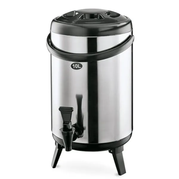 Termisk Drikkebeholder med hane, Isoleret Termobeholder - 10L, Drikkevareautomat, Drikkevarebeholder, Catering Termodispenser, Termokande med hane