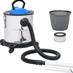 The Living Store askestøvsuger med HEPA-filter 1200 W 20 l rustfrit stål - Vand– & støvsugere Clearance