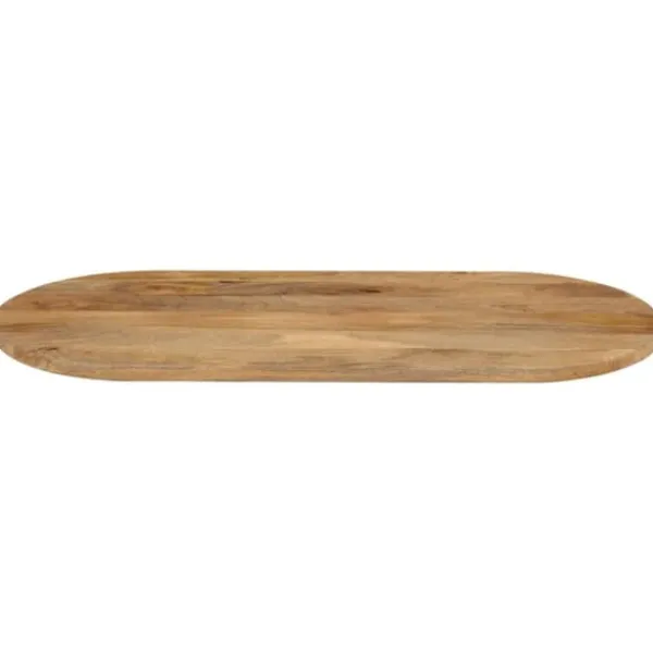 Skærebrætter>The Living Store bordplade 90x40x3,8 cm oval massivt mangotræ - Bordplader