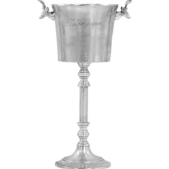 The Living Store champagnekøler massiv aluminium 39 x 29 x 71 cm sølvfarvet - Skulpturer & statuer Online
