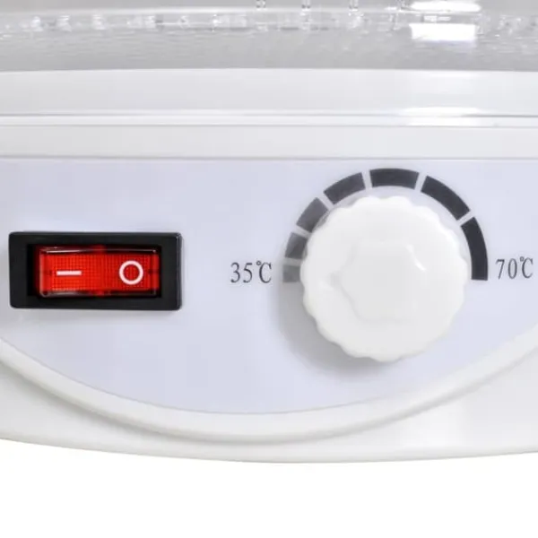 Dehydratorer>The Living Store fødevaredehydrator rund 250 W 6 bakker - Dehydratorer