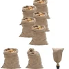 Opbevaringsposer Til Hjemmet>The Living Store jutesække 5 stk. 60x105 cm 100 % jute 220 g/m2 - Kufferter & tasker