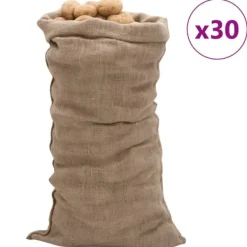 Madopbevaringsposer>The Living Store jutesække 30 stk. 65x135 cm 100 % jute 220 g/m2 - Kufferter & tasker