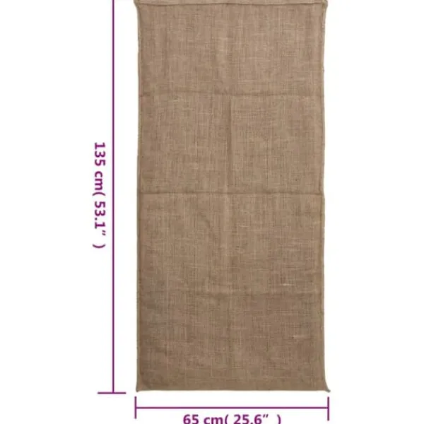 Opbevaringsposer Til Hjemmet>The Living Store jutesække 10 stk. 65x135 cm 100 % jute 220 g/m2 - Kufferter & tasker