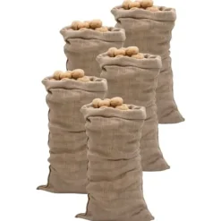 The Living Store jutesække 5 stk. 65x135 cm 100 % jute 220 g/m2 - Kufferter & tasker