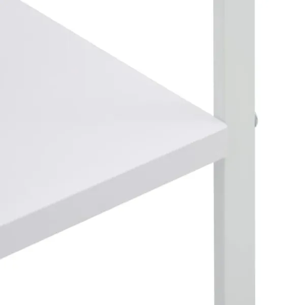 Opbevaringskroge & Hylder>The Living Store køkkenreol til mikroovn 60x39,6x123 cm konstrueret træ hvid - Holdere til køkkenredskaber