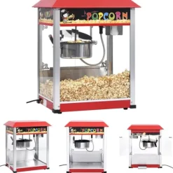 The Living Store popcornmaskine med teflongryde 1400 W - Popcornmaskiner New