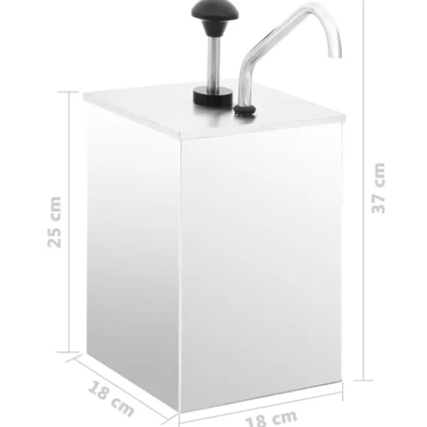 Saucekander>The Living Store saucedispenser 3,5 l rustfrit stål - Krydderibeholdere