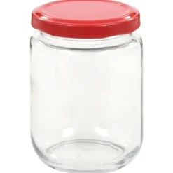 The Living Store syltetøjsglas 96 stk. med røde låg 230 ml - Honningkrukker Sale