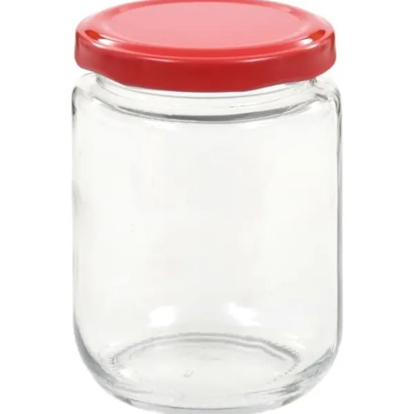 The Living Store syltetøjsglas 96 stk. med røde låg 230 ml - Honningkrukker Sale