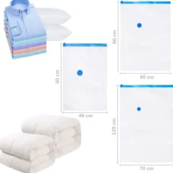 The Living Store vakuumposer til opbevaring af tøj 80x60 cm 10 stk. - Opbevaringsposer Hot