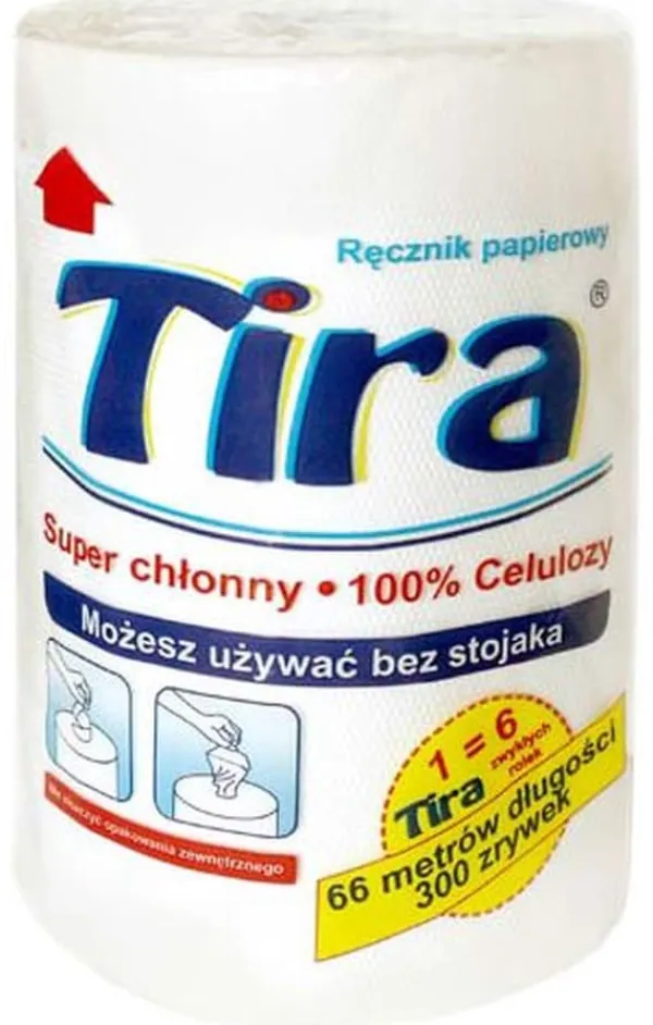 Aftørringspapir>Tira Papirhåndklæde 300