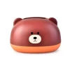 Tissue Box Cover PP Cute Cartoon Animal Desktop Tissue Dispenser Servietholder Case til Badeværelse Stue Soveværelse Køkken Brun Sale