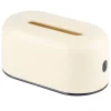 Tissue Box Holder Vandtæt Simple Creme Gul Plast Tissue Paper Box med bred åbning til kontor soveværelse Stue Hot