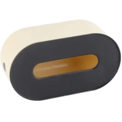 Tissue Box Holder Vandtæt Simple Creme Gul Plast Tissue Paper Box med bred åbning til kontor soveværelse Stue Hot