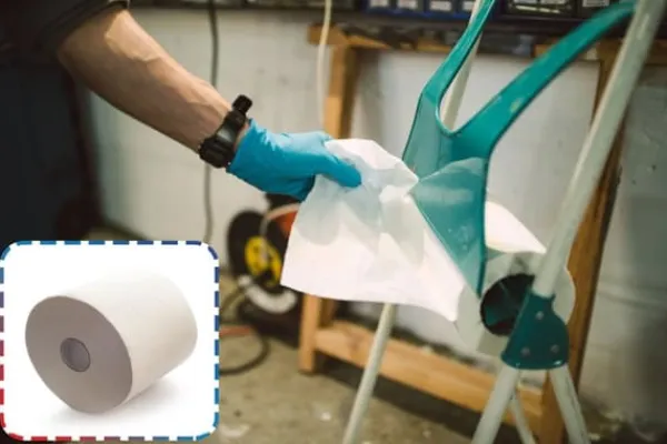 Aftørringspapir>To-lags cellulose papirhåndklæde, støvfri, RANAL