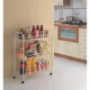Tomado-Metaltex Grande opbevaringsreol på hjul 64x31x84 cm sølv Clearance
