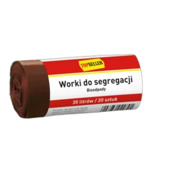 TOPSSELLER Segregeringsposer 35l brune 20 stk. Outlet
