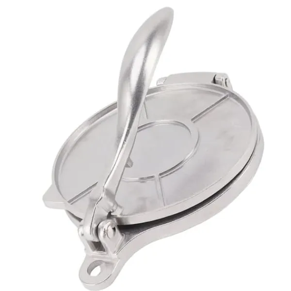 Tortilla Press Aluminiumslegering Manuel Tortilla Maker Presseværktøj til Pizza Pie Patty Making 16 cm Sølv Clearance