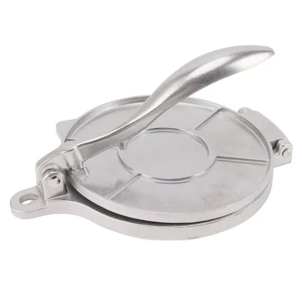 Tortilla Press Aluminiumslegering Manuel Tortilla Maker Presseværktøj til Pizza Pie Patty Making 16 cm Sølv Clearance